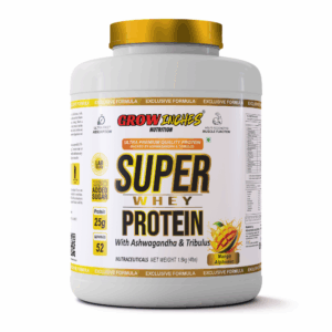 Growinches Nutrition Super Whey Protein with Ashwagandha & Tribullus- Best Protein for Muscle Size & Recovery